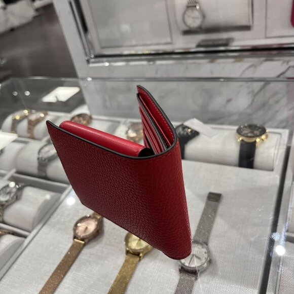 Michael Kors Cooper Pebbled Leather Billfold Wallet With Coin Pouch 36S4LCOF3I - Picture 4 of 8